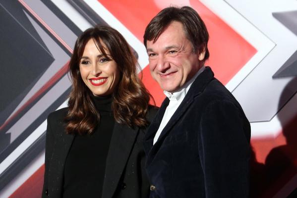 Benedetta Parodi e Fabio Caressa . Foto Ansa